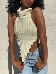 Load image into Gallery viewer, Knitted Turtleneck Crop Top
