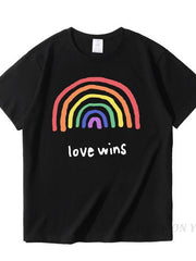 Load image into Gallery viewer, Pride LGBT Rainbow Cotton T Shirts - vendach
