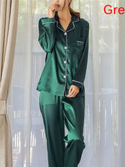 Load image into Gallery viewer, Silky Satin Pajamas Set
