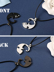 Load image into Gallery viewer, Couples Necklaces Ying-Yang Cats

