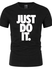 Load image into Gallery viewer, Just Do It T Letter print t-shirt - vendach
