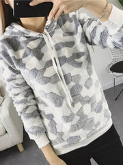 Load image into Gallery viewer, Comfy Long Sleeve Hoodie Sweater
