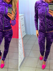 Load image into Gallery viewer, Velvet Tracksuit - vendach

