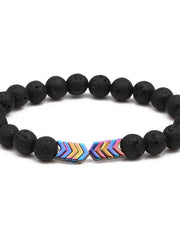 Load image into Gallery viewer, Sacred Arrow Lava Stone Bracelet

