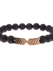 Load image into Gallery viewer, Sacred Arrow Lava Stone Bracelet
