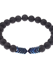 Load image into Gallery viewer, Sacred Arrow Lava Stone Bracelet
