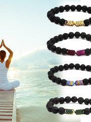 Load image into Gallery viewer, Sacred Arrow Lava Stone Bracelet
