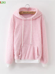 Load image into Gallery viewer, Comfy Long Sleeve Hoodie Sweater
