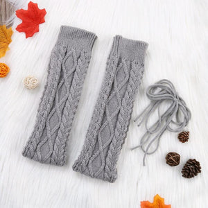 Long Knit Thigh High Boot Socks