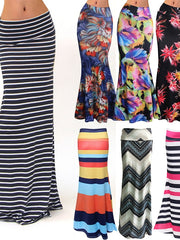 Load image into Gallery viewer, High Waist Long Skirts Printed Pattern
