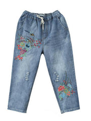 Load image into Gallery viewer, Summer Retro Embroidery Jeans - vendach
