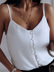 Load image into Gallery viewer, Spaghetti Strap Button Down Tank
