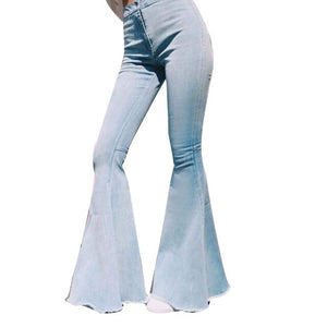 Slim Bell-Bottom Jeans