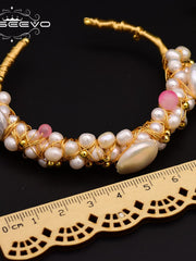 Load image into Gallery viewer, Natural Fresh Water Baroque Pearl Bracelet
