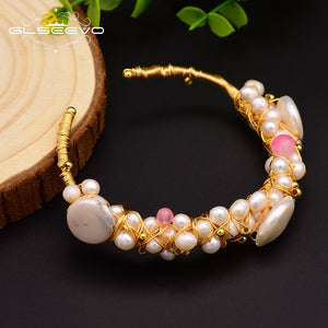 Natural Fresh Water Baroque Pearl Bracelet