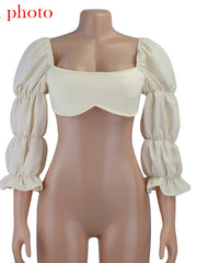 Load image into Gallery viewer, Lantern Sleeve Top
