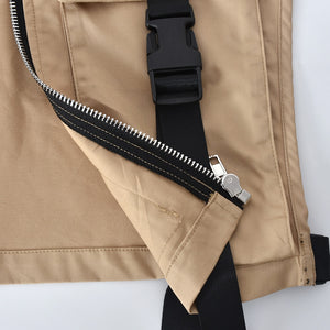 Front Zipper Cropped Vest