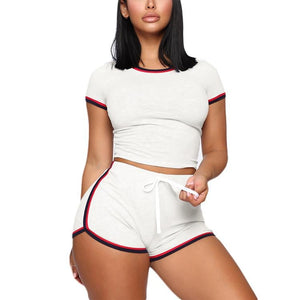 Sexy Crop Top + Shorts Tracksuit - vendach
