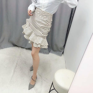 Polka dot High-waisted Skirt