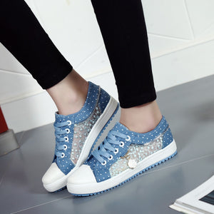 Lace & Canvas Sneakers