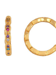 Load image into Gallery viewer, Women CZ Rainbow Earrings Cubic Zirconia - vendach
