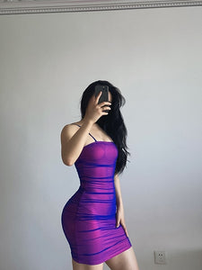 Purple Bodycon Dress