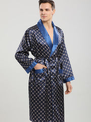 Load image into Gallery viewer, Satin Robe &amp; Shorts Set
