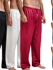 Load image into Gallery viewer, Men&#39;s Satin Silk Soft Pajamas Pants 
