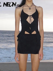 Load image into Gallery viewer, Ruffles Cut Out Tank Top
