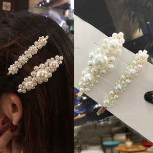 Handmade Pearl Hair Clips