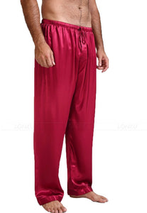 Men's Satin Silk Soft Pajamas Pants 