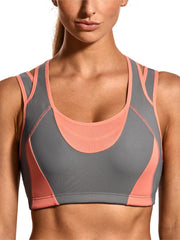Load image into Gallery viewer, High Impact Mesh Panel Sports Bra
