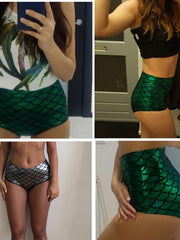 Load image into Gallery viewer, High Waisted Mermaid Shorts
