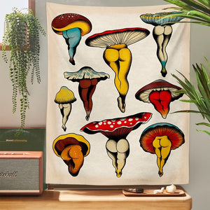 Tapestry Mushrooms Art