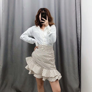 Polka dot High-waisted Skirt