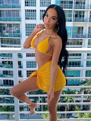 Load image into Gallery viewer, String Bikini with Matching Wrap
