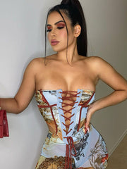 Load image into Gallery viewer, Bustier Top &amp; Pants
