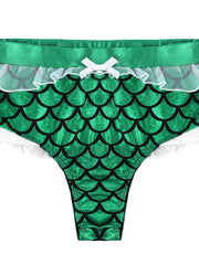 Load image into Gallery viewer,  High Waist Mermaid Ruffles Trim Booty Shorts 
