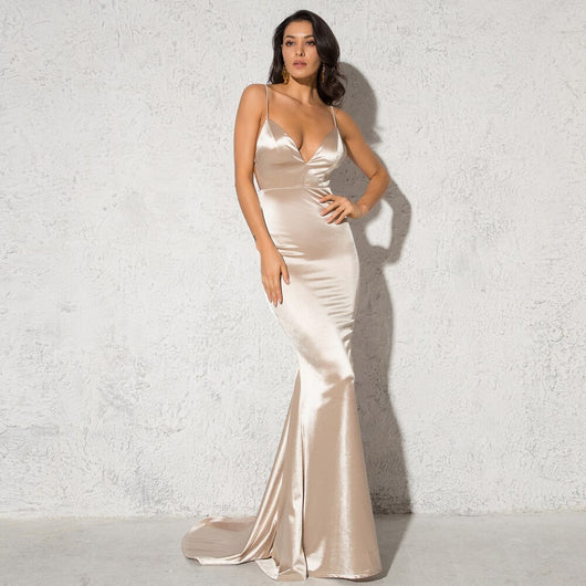 Long Satin Gown