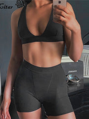 Load image into Gallery viewer,  Crop Tank Top &amp; Track Shorts
