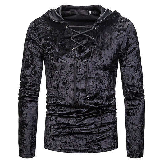 Long Sleeve Hoodie Velvet T-Shirt