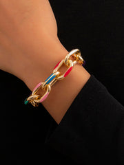 Load image into Gallery viewer, Colorful Painted Link Bracelet

