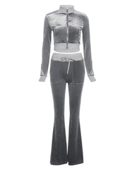Load image into Gallery viewer, Long Sleeve Top &amp; Flare-Leg Pants
