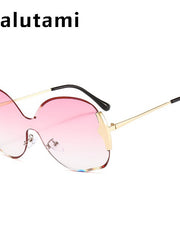 Load image into Gallery viewer, Rimless One Piece Metal Frame Women&#39;s Sunglasses
