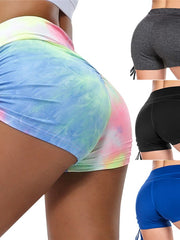 Load image into Gallery viewer, Ruched Side Tie Booty Shorts
