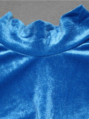 Load image into Gallery viewer, Turtle Neck Velvet Dress
