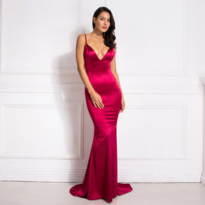 Long Satin Gown