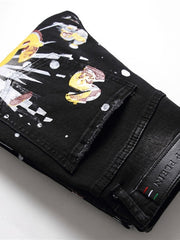 Load image into Gallery viewer, Graphic Print Jeans
