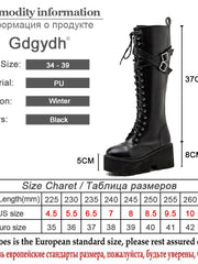 Load image into Gallery viewer, Chunky Heel Knee High Boots
