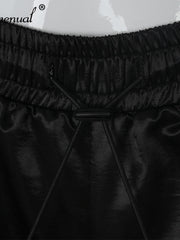 Load image into Gallery viewer, Women&#39;s Stacked Drawstring Pants 
